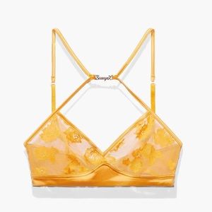 Savage X Yellow Amber Lace Bralette